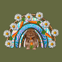 Easter Bunny With Carrot Rainbow Easter Day Long Sleeve Tee | Teevron