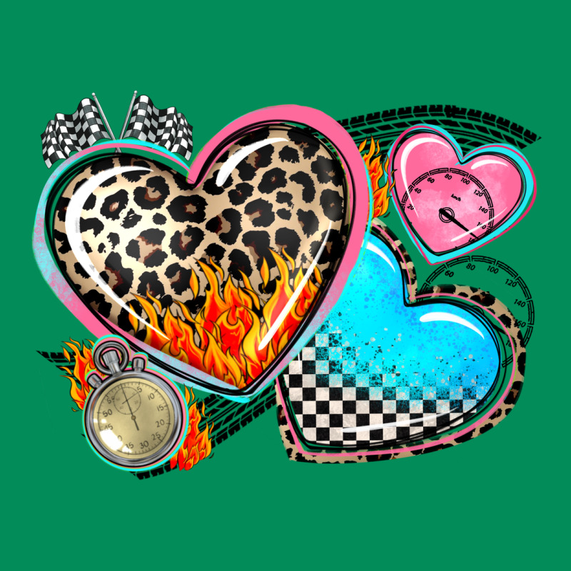 Western Leopard  Racing  Hearts Urban Hoodie by AdoDesignShop | Teevron
