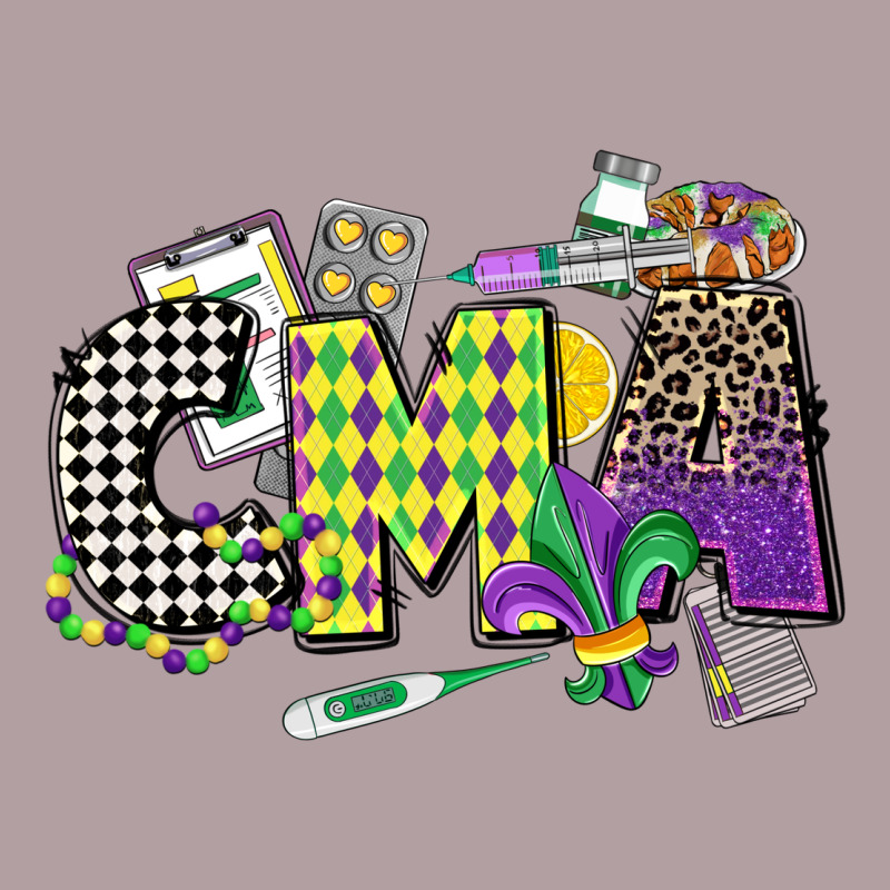 Cma Mardi Gras Certified Medical Assistant Vintage Hoodie by CowGirlArtShop | Teevron