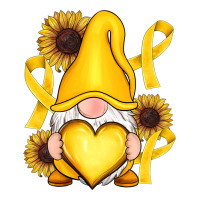 Childhood Cancer Gnome Premium Tee | Teevron