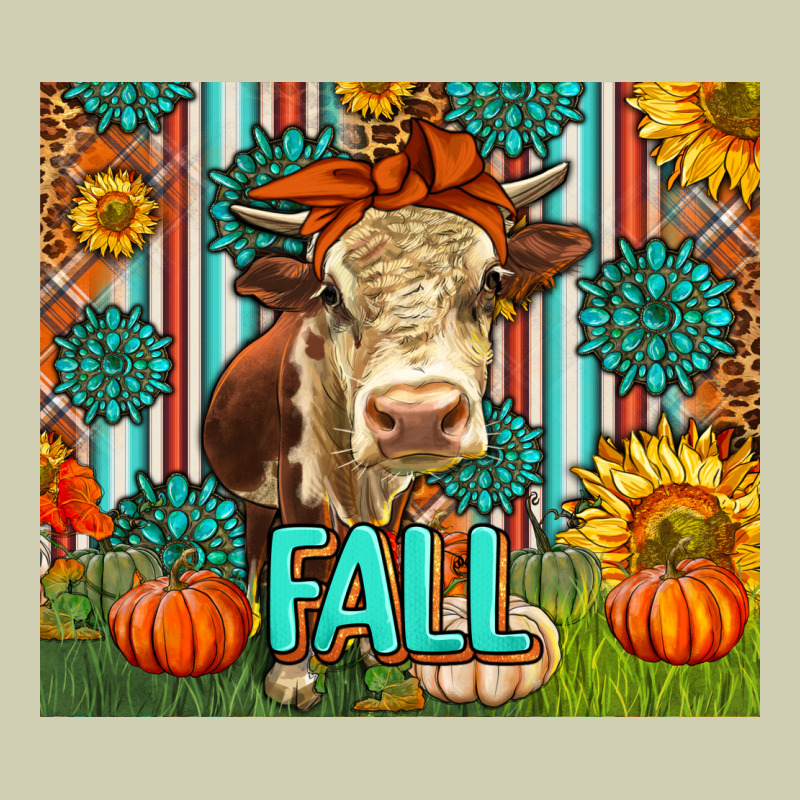 Western Fall Cow Heavy Core Tee by LillyAllenDesigns | Teevron