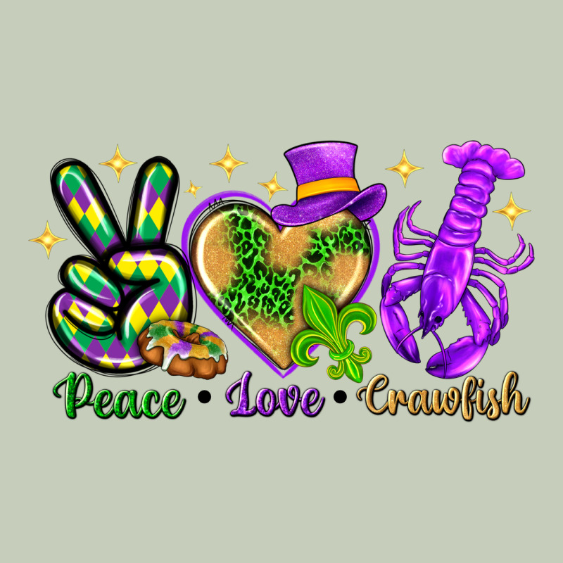 Peace Love Crawfish Long Sleeve Tee by HowdyJamesFarm | Teevron