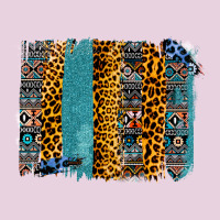 Aztec Leopard Glitter Brushstrokes Ladies Tee | Teevron