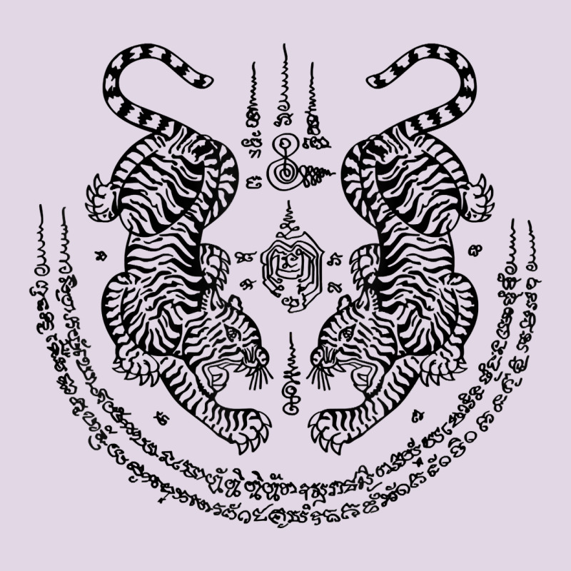 Sak Yant Thai Tattoo Twin Tiger Muay Magical Thailand Gifts T Shirt Classic Tee by minhPixels | Teevron