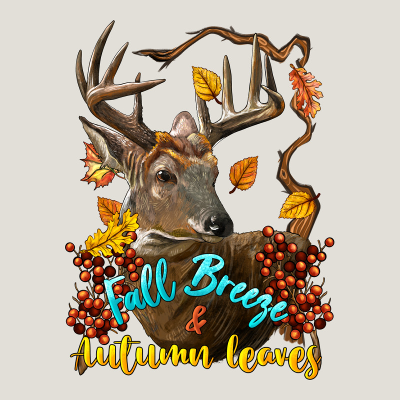 Fall Breeze And Autumn Leaves Deer Heavy Core Tee by LillyAllenDesigns | Teevron