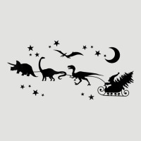 Christmas Santa Dinosaur Sleigh Ride T Rex Funny Gift T Shirt Classic Tee | Teevron
