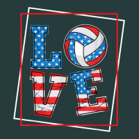 Love Usa Flag Volleyball Gifts For Volleyball Fans Teen T Shirt Premium Hoodie | Teevron