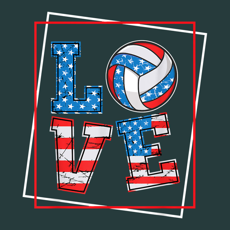 Love Usa Flag Volleyball Gifts For Volleyball Fans Teen T Shirt Premium Hoodie by minhPixels | Teevron