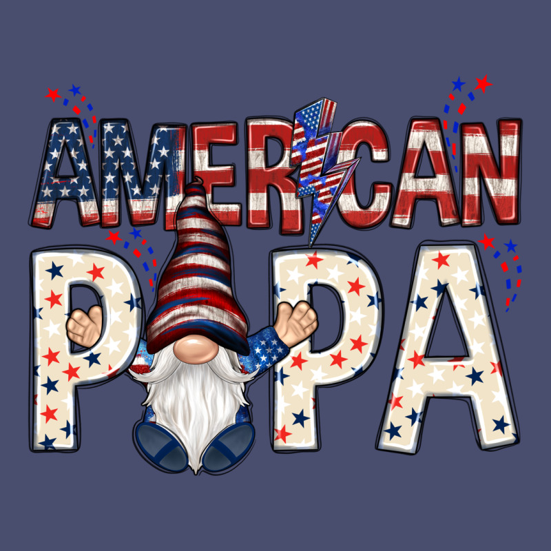 American Papa With Gnome 4th Of July Vintage Tee by HowdyJamesFarm | Teevron