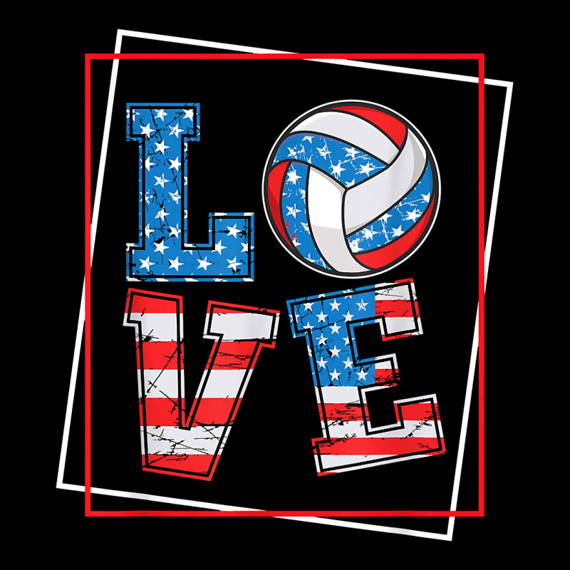 Love Usa Flag Volleyball Gifts For Volleyball Fans Teen T Shirt Urban Heavy Tee by minhPixels | Teevron