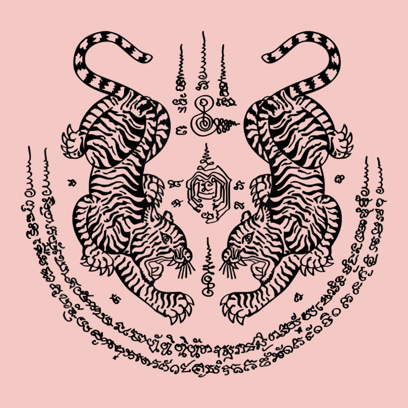 Sak Yant Thai Tattoo Twin Tiger Muay Magical Thailand Gifts T Shirt Urban Heavy Tee by minhPixels | Teevron