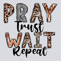 Pray Trust Wait Repeat Zipper Hoodie | Teevron