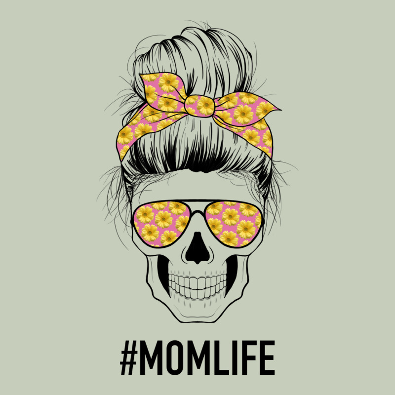 Yellow Flower On Pink Background Mom Skull Ladies Tee by Bettercallsaul | Teevron