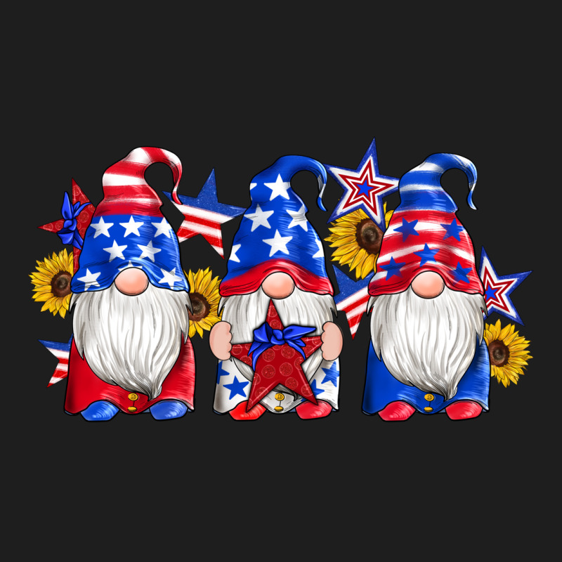 American Flag Gnomes Sunflowers Star Heavyweight Hoodie by Artiststas | Teevron