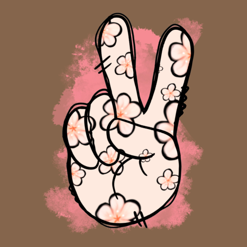 Floral Peace Sign Premium Tee by Jasminsmagicworld | Teevron