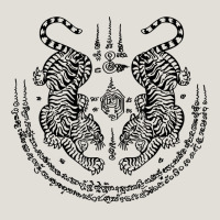 Sak Yant Thai Tattoo Twin Tiger Muay Magical Thailand Gifts T Shirt Heavy Core Tee | Teevron