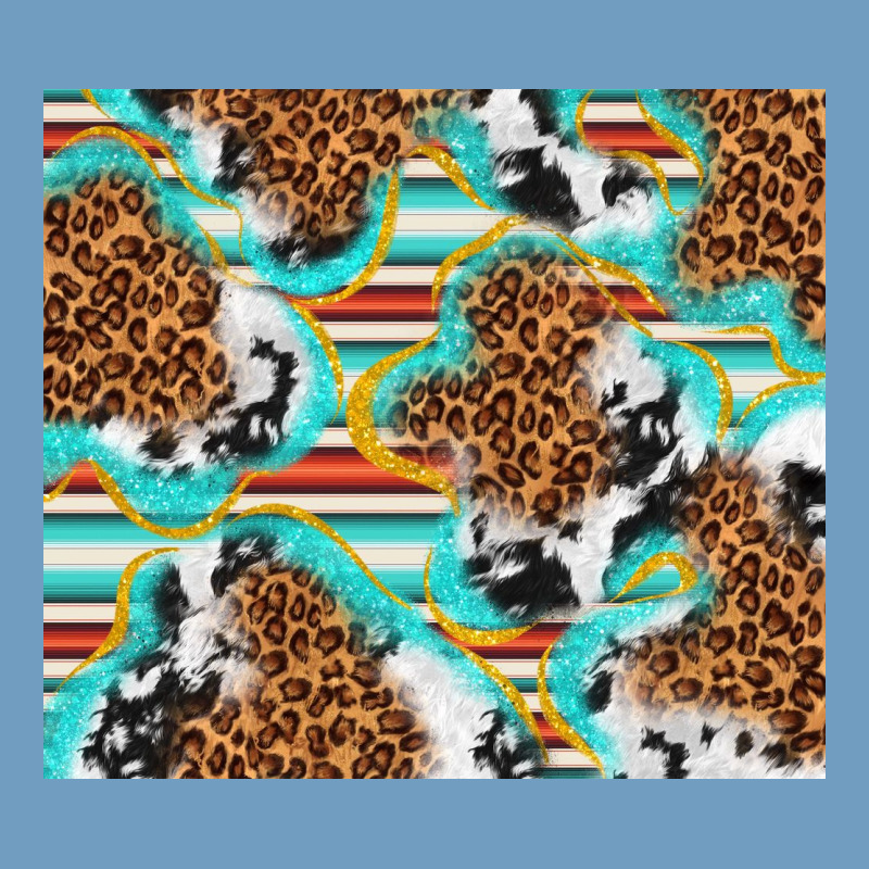 Serape Cowhide And Leopard With Glitter Urban Heavy Tee by TumblerDesignByShophia | Teevron