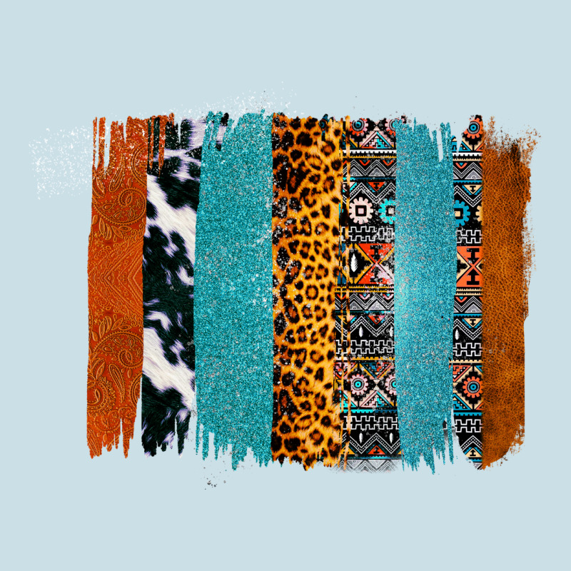 Western Leopard Glitter Aztec Cowhide Pattern Brushstroke Ladies Tee by Bettercallsaul | Teevron