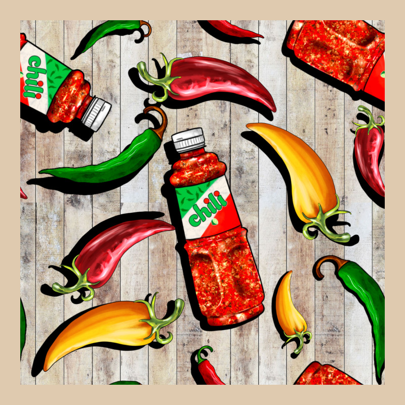Mexican Chili And Pepper Seamless Pattern Heavyweight Sweatshirt by BundleAndBundleShop | Teevron