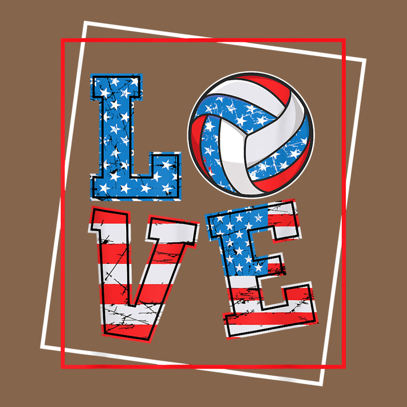 Love Usa Flag Volleyball Gifts For Volleyball Fans Teen T Shirt Premium Tee by minhPixels | Teevron