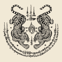 Sak Yant Thai Tattoo Twin Tiger Muay Magical Thailand Gifts T Shirt Premium Tee | Teevron