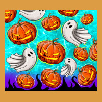 Halloween Pumpkins With Ghosts Urban Heavy Tee | Teevron