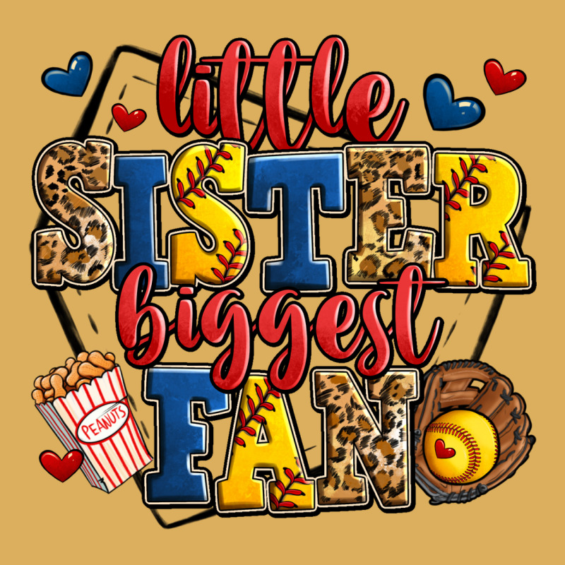 Little Sister Biggest Fan Softball Premium Hoodie by Jasminsmagicworld | Teevron