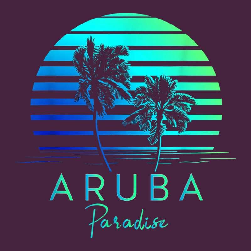 Vintage Aruba Beach Tropical Vibes Vacation Souvenir Gift Long Sleeve Tee by minhPixels | Teevron