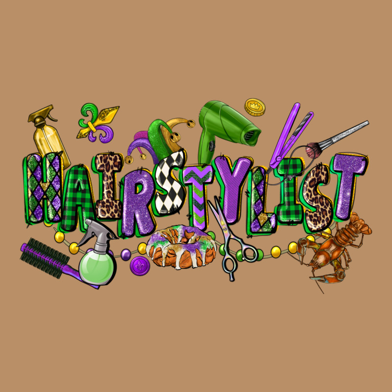 Hairstylist Mardi Gras Vintage Hoodie by CowGirlArtShop | Teevron