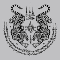 Sak Yant Thai Tattoo Twin Tiger Muay Magical Thailand Gifts T Shirt Long Sleeve Tee | Teevron
