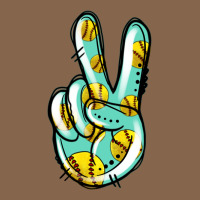 Softball Peace Sign Premium Tee | Teevron