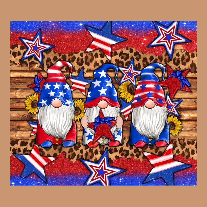 American Flag Gnomes Star Leopard Glitter Tumbler Heavyweight Hoodie by Artiststas | Teevron