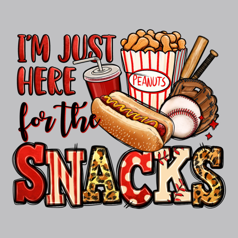 I'm Just Here For The Snacks Baseball Classic Tee by Jasminsmagicworld | Teevron