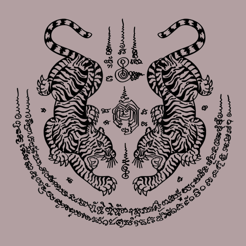 Sak Yant Thai Tattoo Twin Tiger Muay Magical Thailand Gifts T Shirt Vintage Hoodie by minhPixels | Teevron