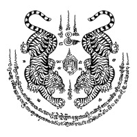 sak yant thai tattoo twin tiger muay magical thailand gifts t shirt | Teevron