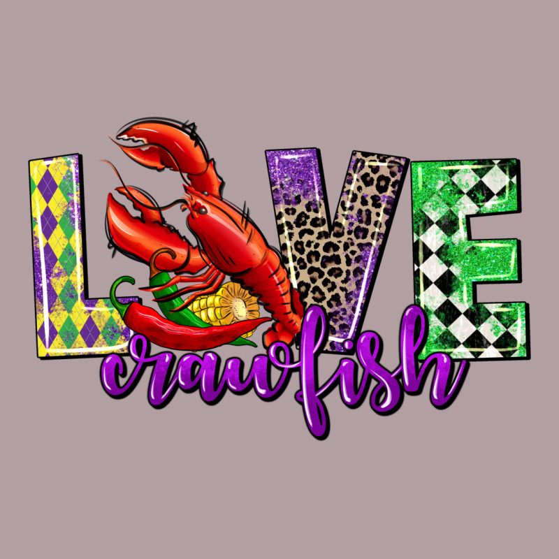 Love Crawfish Mardi Gras Vintage Hoodie by CowGirlArtShop | Teevron