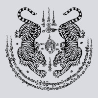 Sak Yant Thai Tattoo Twin Tiger Muay Magical Thailand Gifts T Shirt Zipper Hoodie | Teevron