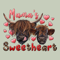 Mama's Sweetheart Highland Cow And Calf Ladies Tee | Teevron
