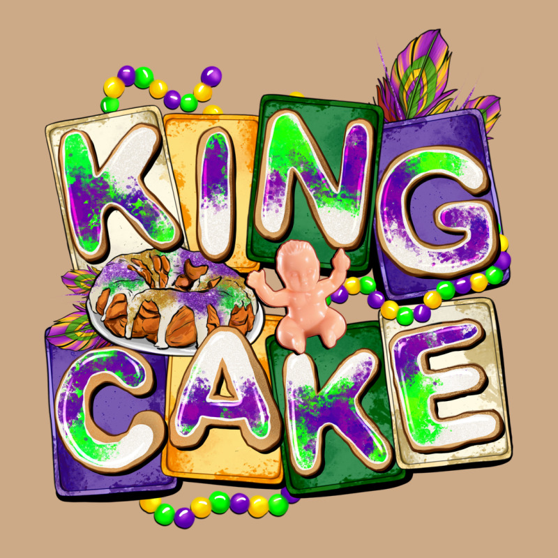 King Cake Mardi Gras Vintage Hoodie by CowGirlArtShop | Teevron