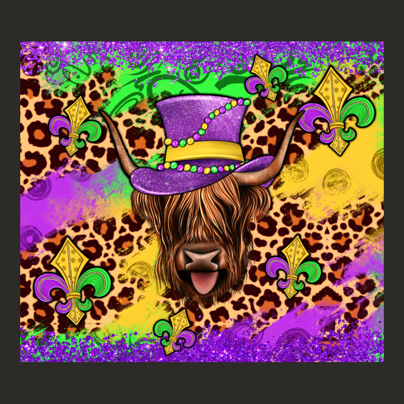 Highland Cow Mardi Gras Tumbler Heavy Core Tee by JahusDesignShop | Teevron