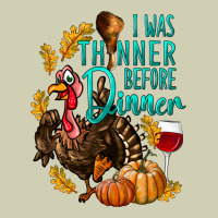 I Was Thinner Before Dinner Turkey Thanksgiving Heavy Core Tee | Teevron
