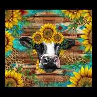 Holstein Cow With Sunflowers Premium Tee | Teevron