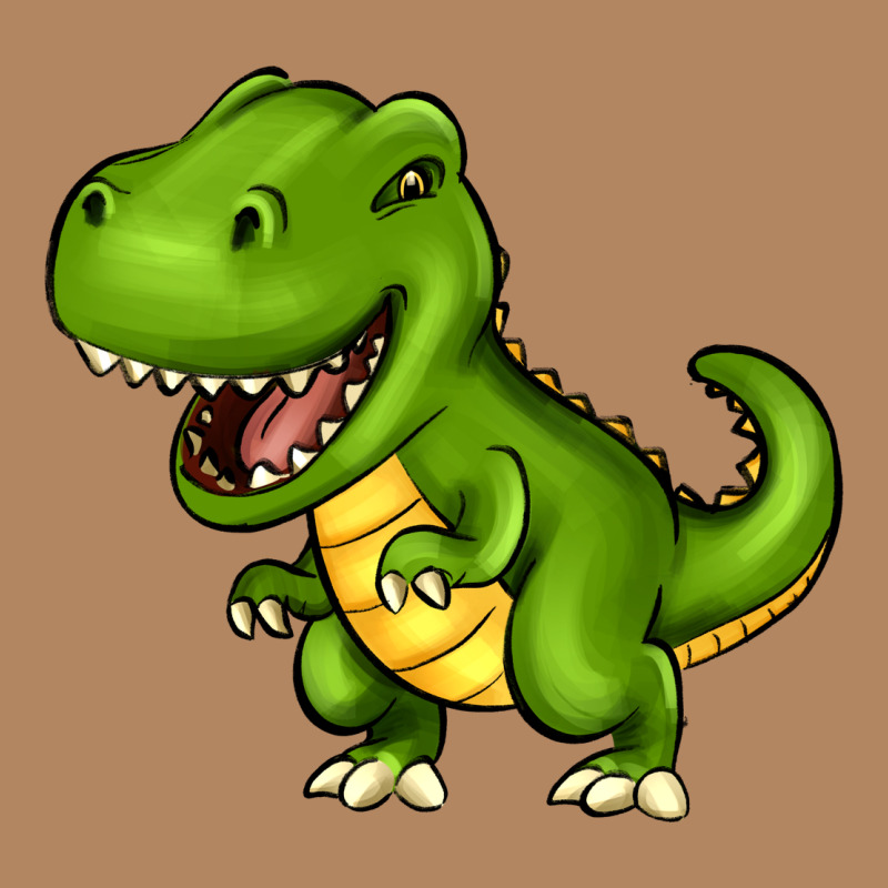 Cartoon T-rex Long Sleeve Tee by HowdyJamesFarm | Teevron
