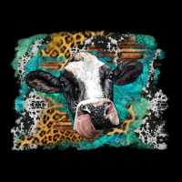 Holstein Cow Leopard And Western Background Premium Tee | Teevron