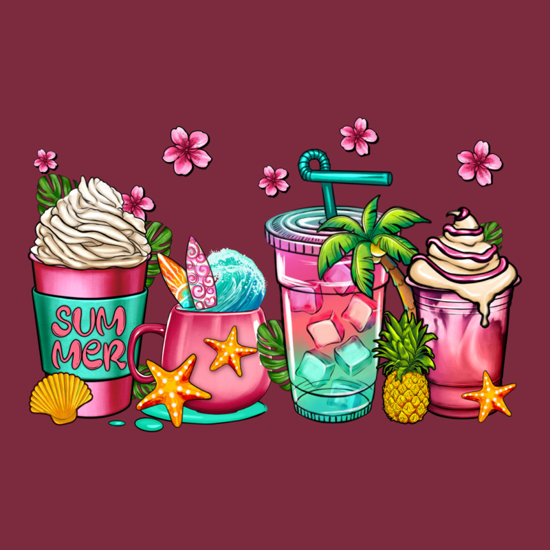 Summer Coffee Cups Premium Hoodie by Jasminsmagicworld | Teevron