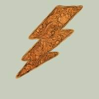 Western Vintage Pattern Lightning Ladies Tee | Teevron