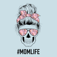 Pink Flower Mom Skull Ladies Tee | Teevron