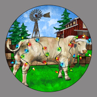 Christmas Charolais Bull And Barnyard Vintage Tee | Teevron