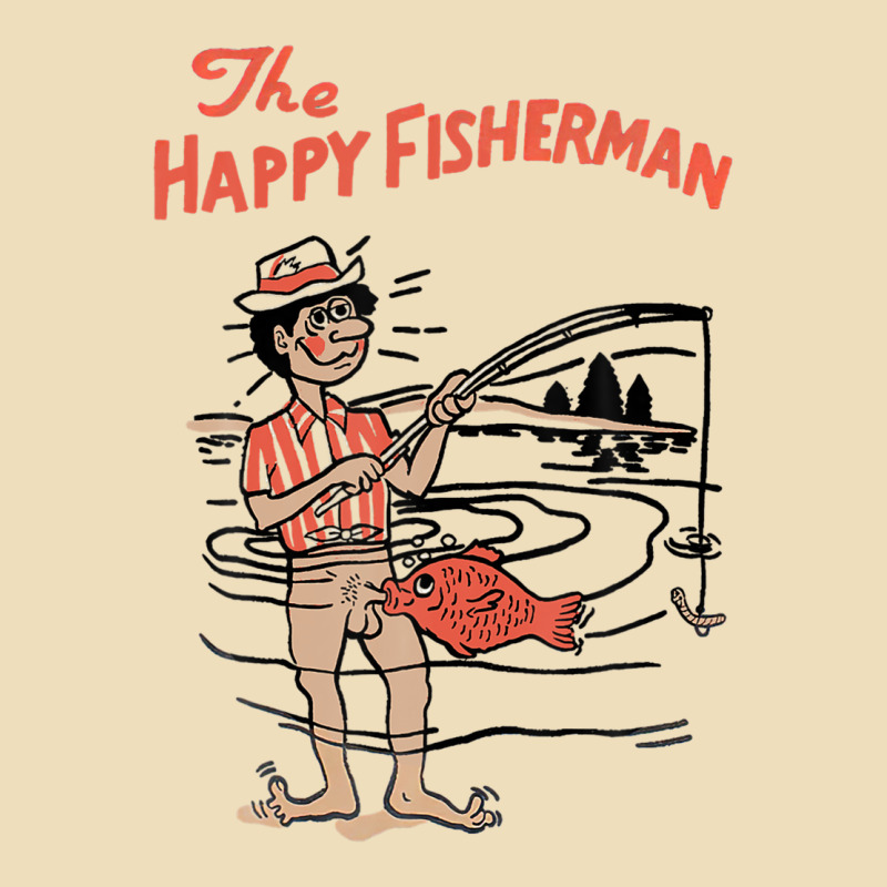 Vintage The Happy Fisherman 2022 Fishing Mens Kids Premium Hoodie by minhPixels | Teevron