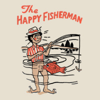 Vintage The Happy Fisherman 2022 Fishing Mens Kids Urban Heavy Tee | Teevron